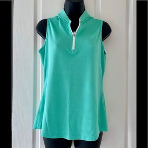 Adidas sleeveless polo golf top